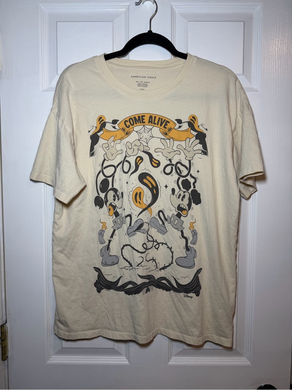 American Eagle Outfitters Men’s Halloween Disney 'Come Alive' Graphic T-Shirt